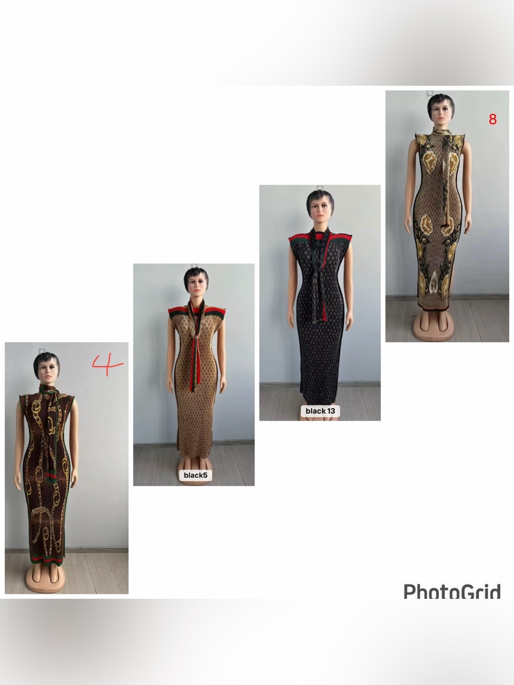 Fashion Buba Silk Dress With Scarf - Picture 11 of 11